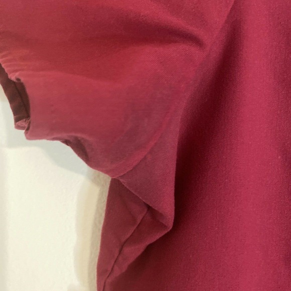 Greys Anatomy Scrub Top Medical Uniform Burgundy Mock Neck Medium - Picture 6 of 12